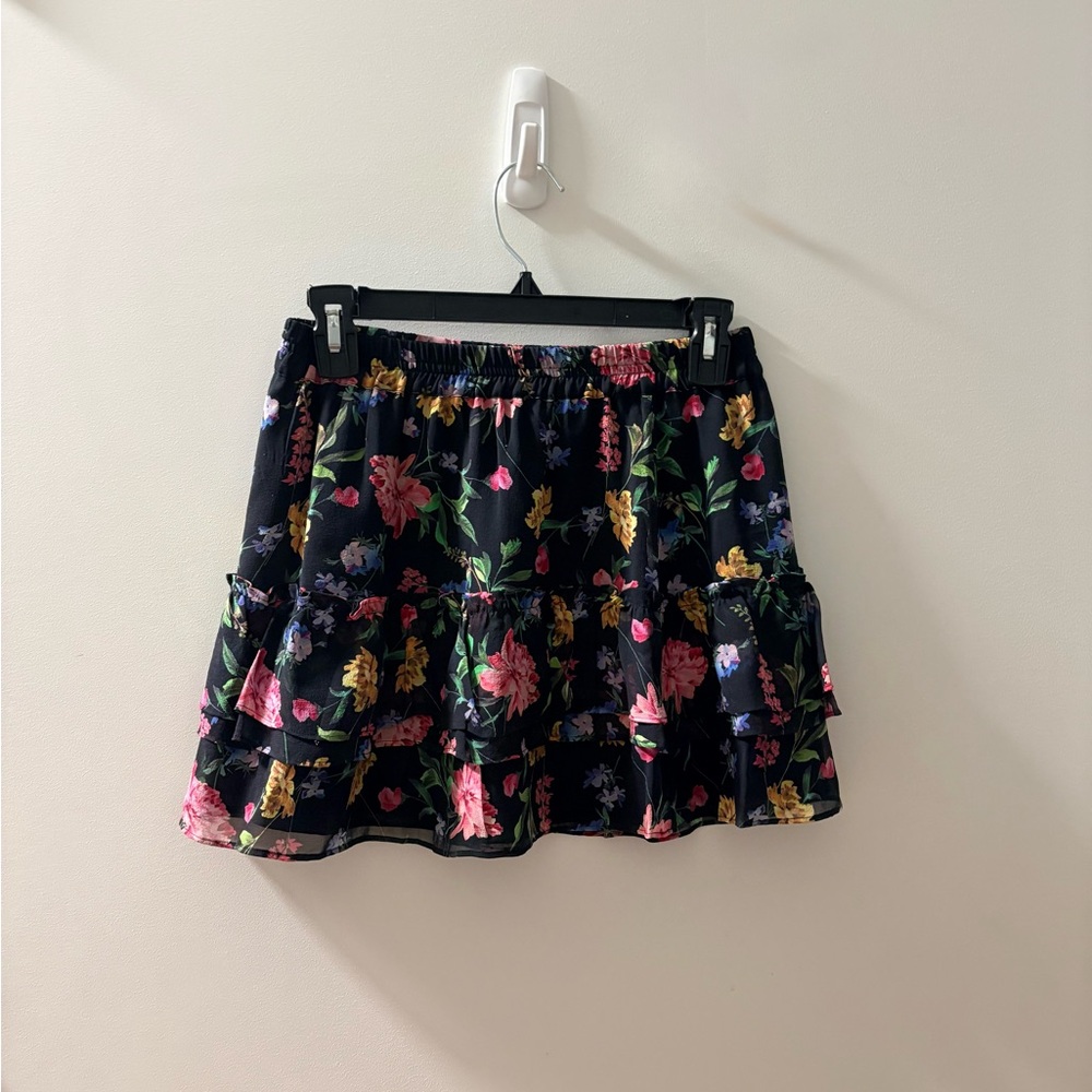 Generation Love Black Floral Mini Skirt - Picture 2 of 5